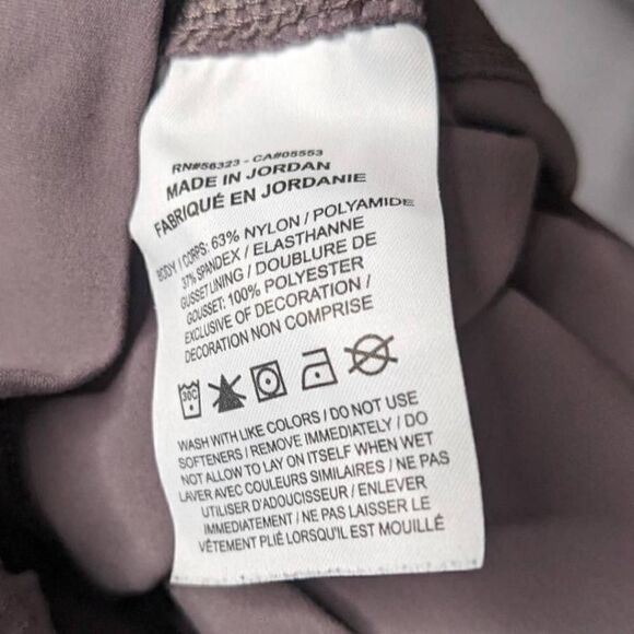 Nike Yoga Dri-Fit Leggings High Waist Moisture Wicking Purple Size S - Picture 5 of 6